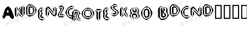 Akidenzcrotesk80 Bdcnd字体转换